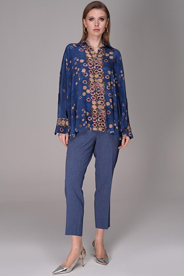 Desenli Bluz - 1