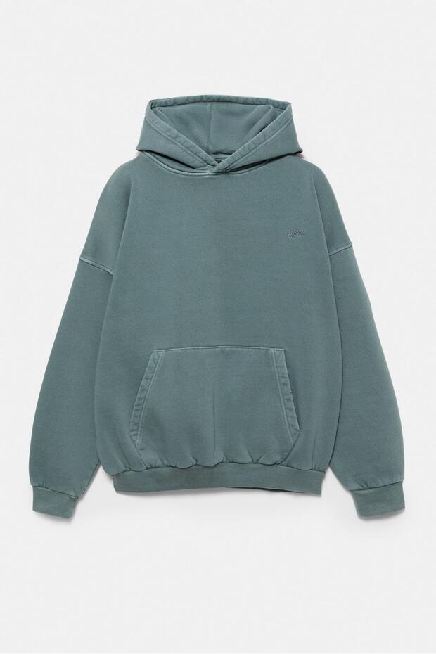 Yıkanmış kapüşonlu sweatshirt STWD - 6