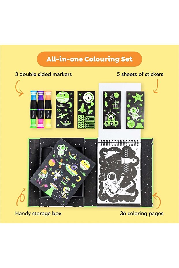 Neon Colouring Set Outer Space - 3