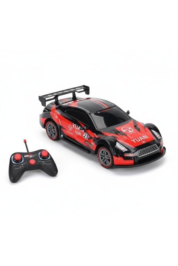 1:12 Scale Remote Control Sports Racing Car with LED Lights, 27MHz RC Vehicle for Kids