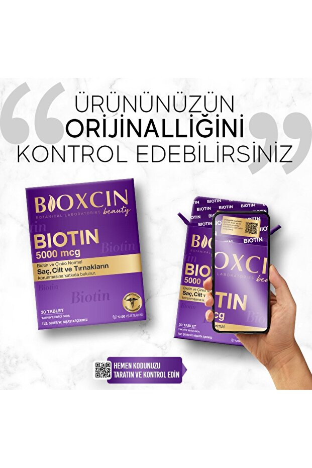 Biotin 5000 mcg 30 Tablet 2 Adet - 2
