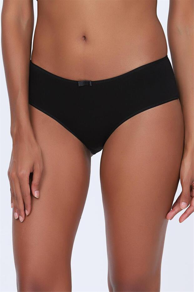 Women's Black Lycra Lace Back Panties