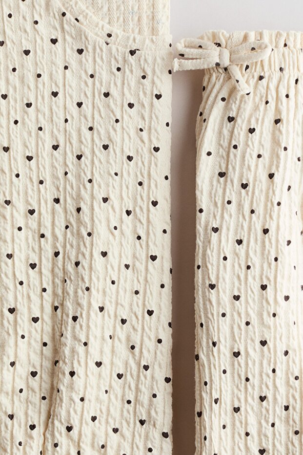 2 Parçalı Tekstüre Jarse Set - 2