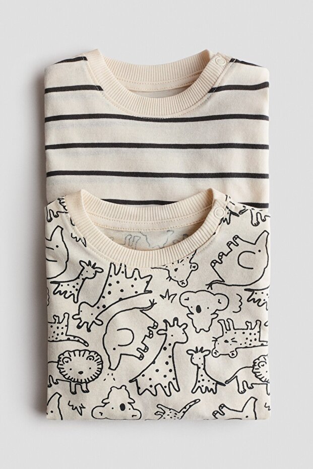 2'li Baskılı Tişört - 2