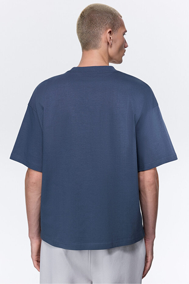 Pamuklu Tişört Oversized Fit - 4