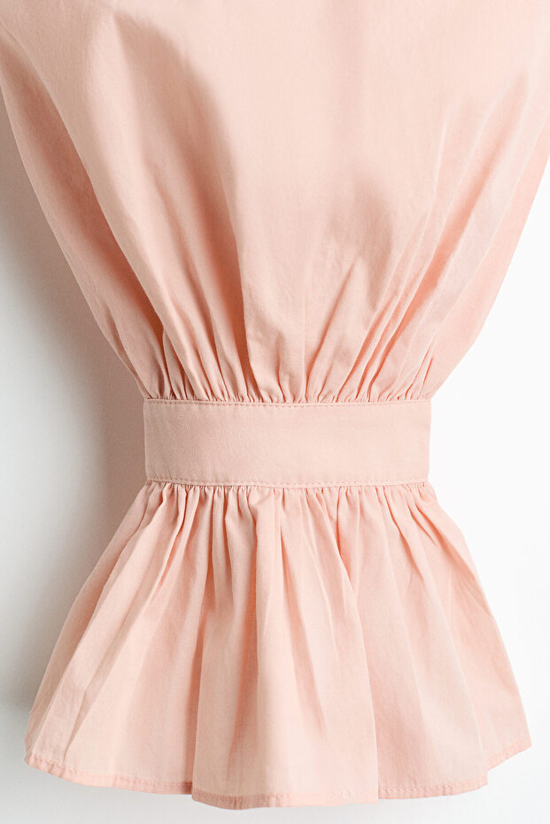 Pamuklu Poplin Bluz - 2