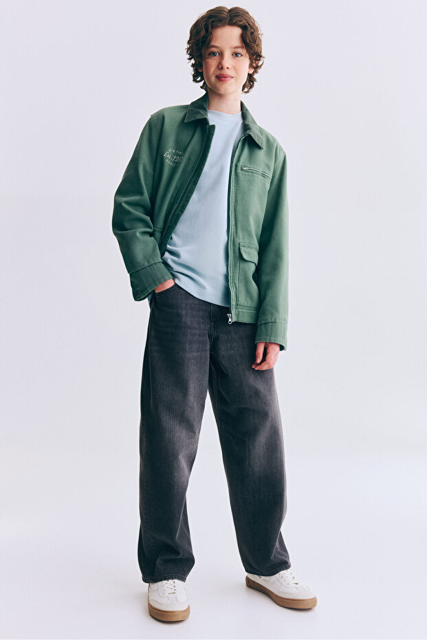 Barrel Leg Jeans - 1