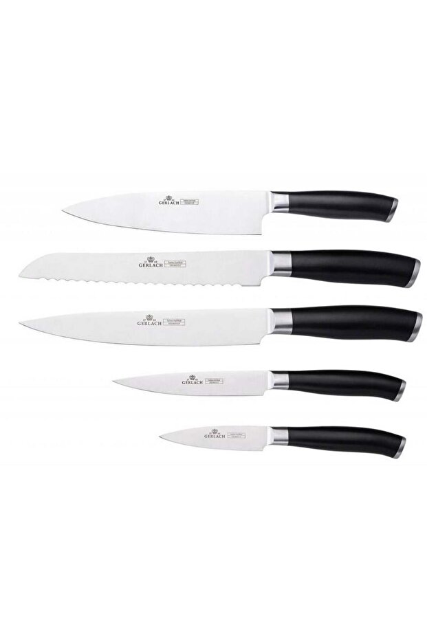 Deco Black Knife Block Set - 2