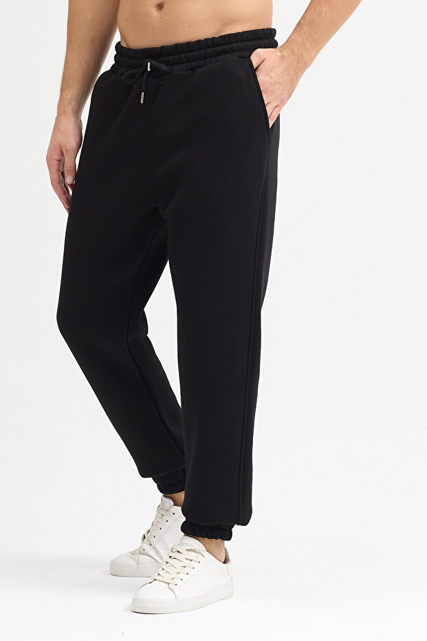 Men's Relaxed Fit Regular 3 Thread Sweatpants Sh Fleece-Lined