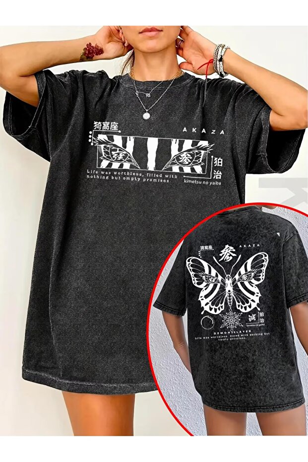 Unisex Daily Oversized T-Shirt – 100% Cotton Acid Washed Relaxed Fit