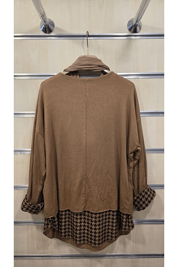 Bluză cu eșarfă - 5