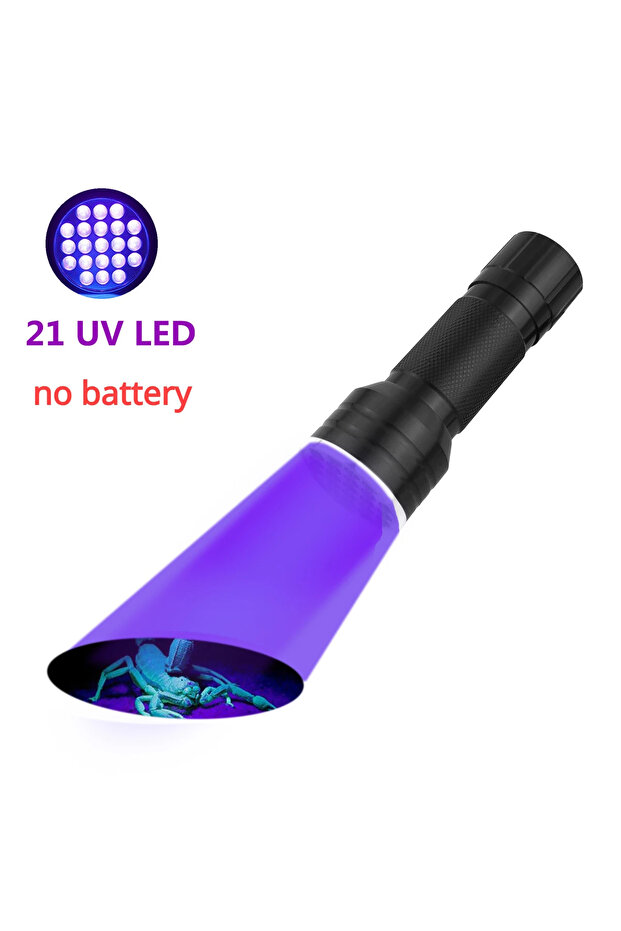 21 LED 9W UV Resin Curing Lamp Torch LED 395nm UV Flashlight For Epoxy UV Resin Cure Adhesive Glue J