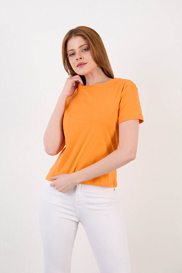 Short Sleeve Basic Bluz - 1