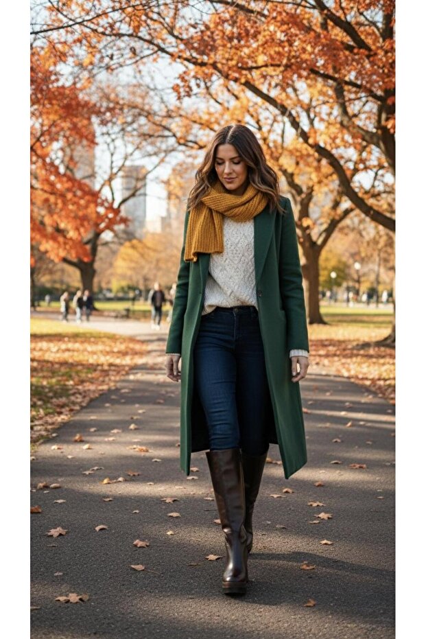 322136 حذاء طويل بكعب سميك ونعل سميك من الجلد اللامع 'PLATFORM 4 HEEL 8 CM'