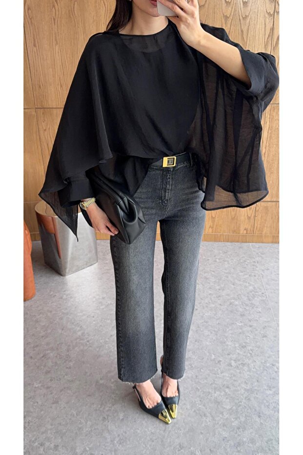 Soft Aura Siyah Bluz - 3