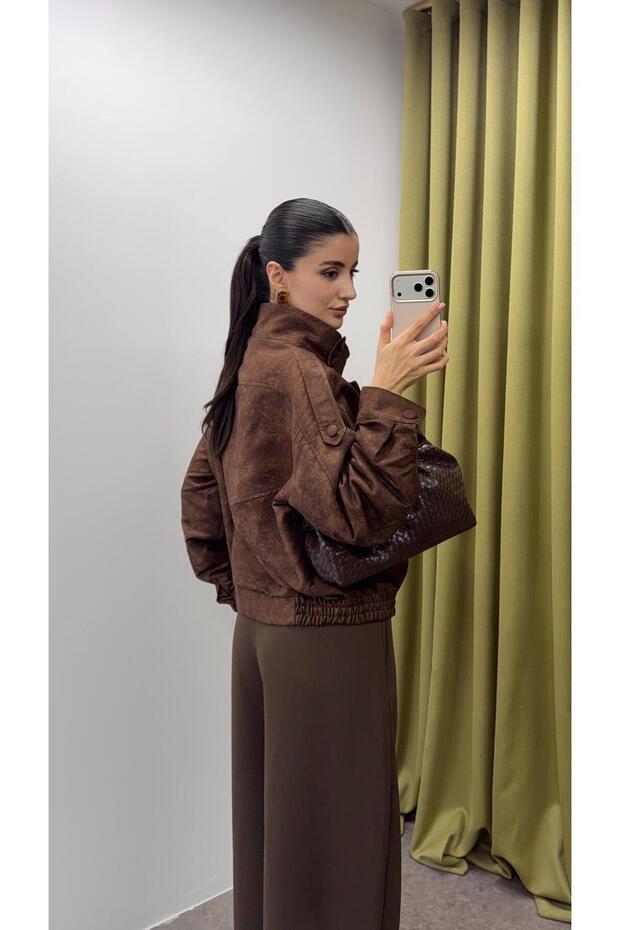 Brown Suede Jacket - 2