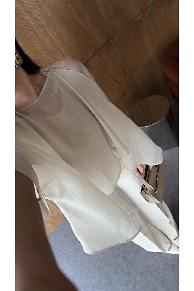 Soft Aura Bej Bluz - 4