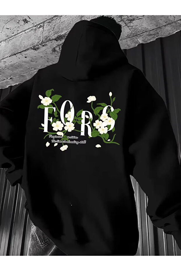 Special Printed unisex Oversized / relaxed fit basic thick/fleece-lined hooded sweatshirt