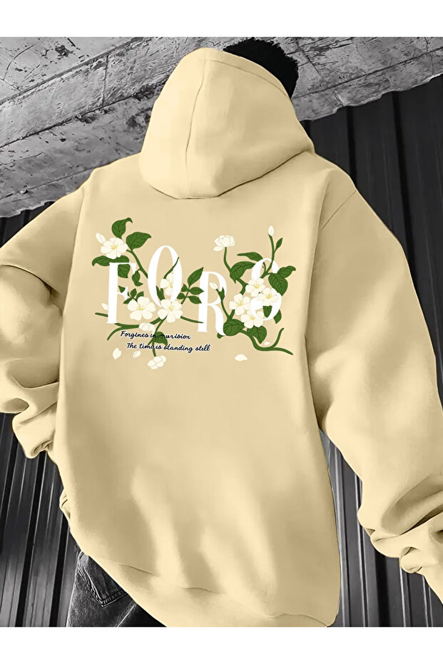 Special Printed unisex Oversized / relaxed fit basic thick/fleece-lined hooded sweatshirt