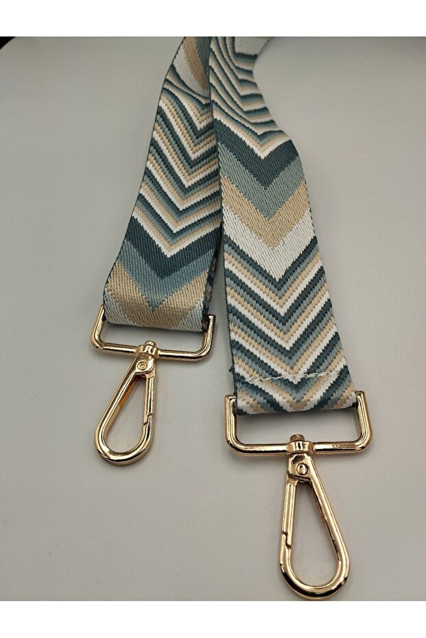 Patterned Bag Strap Woven Mango - 2