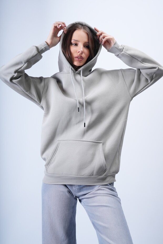 Kapüşonlu Sweatshırt - 4