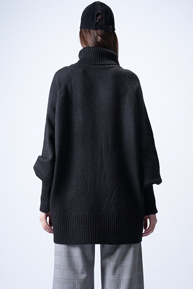 Boğazlı Mini Elbise - 5