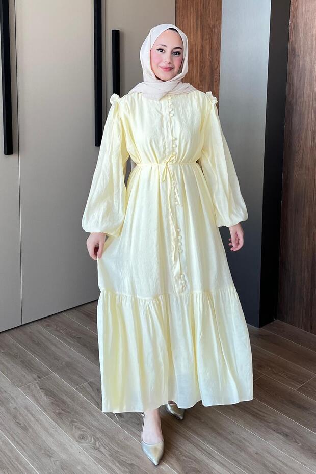Soi Elbise 1096 Sarı - 2