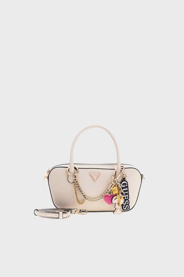 Davina Logo Charm Detailed Detachable Strap Bag Hwbg9899050 Bag Hwbg98 99050 Lt