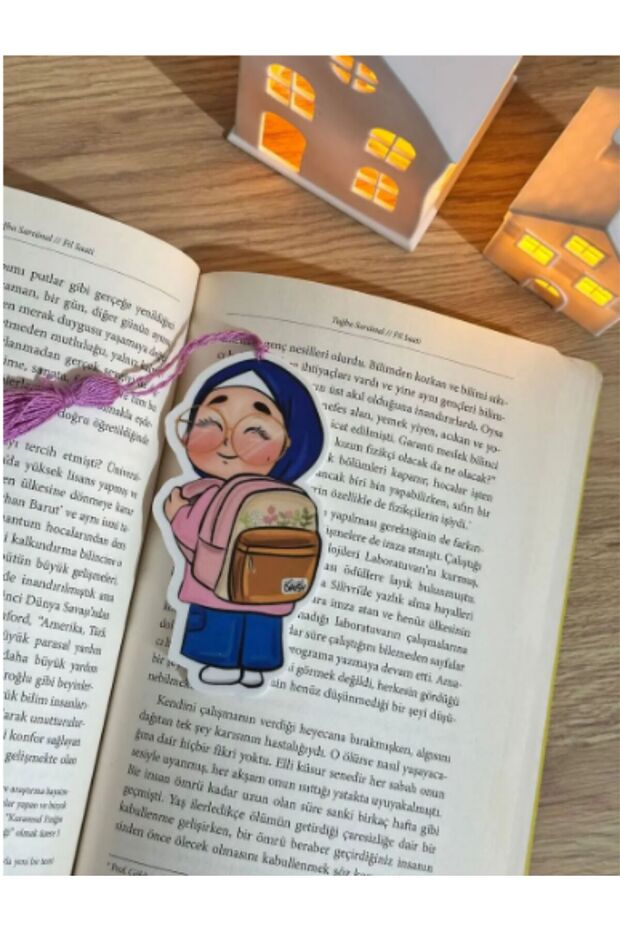 Special Design Figured and Tasseled Islamic Girl Bookmark