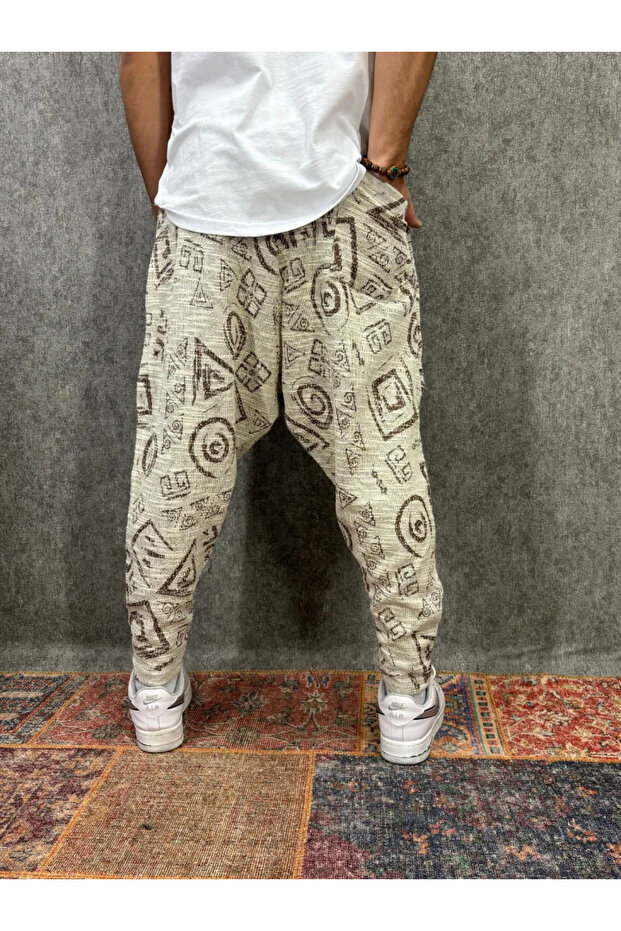 Patterned Shalwar with Elastic Waist - 2