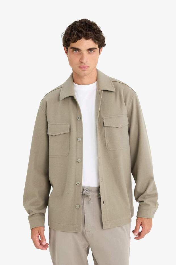 Düğmeli Gömlek Ceket E9251AX25AU - 3