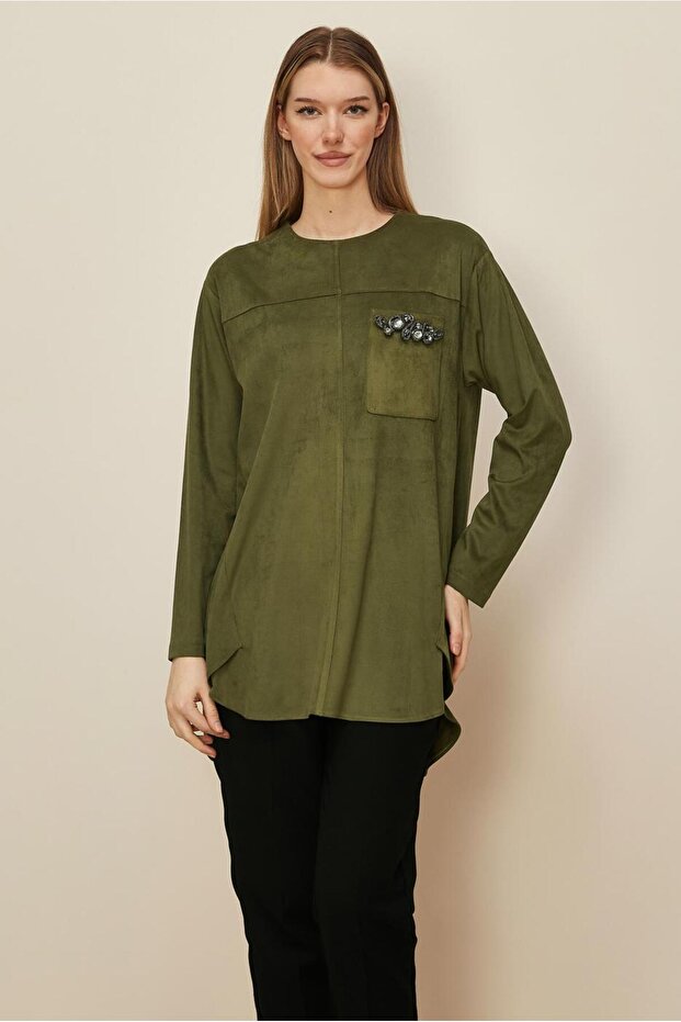 سترة من جلد الغزال 46136 - 1