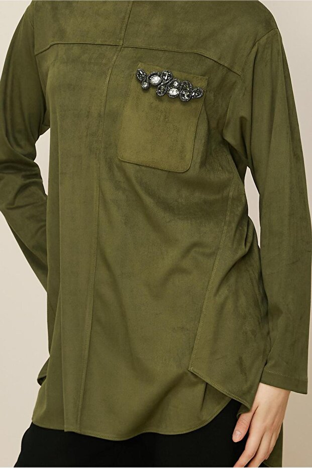 سترة من جلد الغزال 46136 - 3