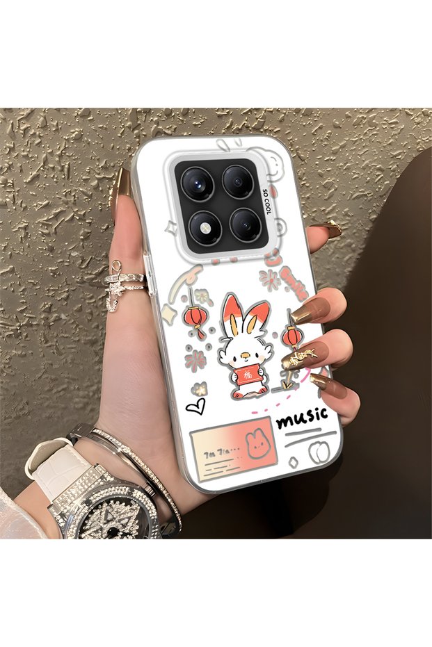 Redmi Note 14 Pro 4g Compatible High-Quality Anti-Shock Dinosaur Pattern Case