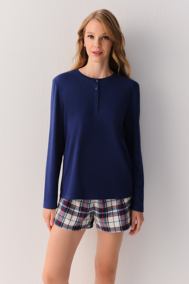 Pillow Check Ekoseli Şort - 2