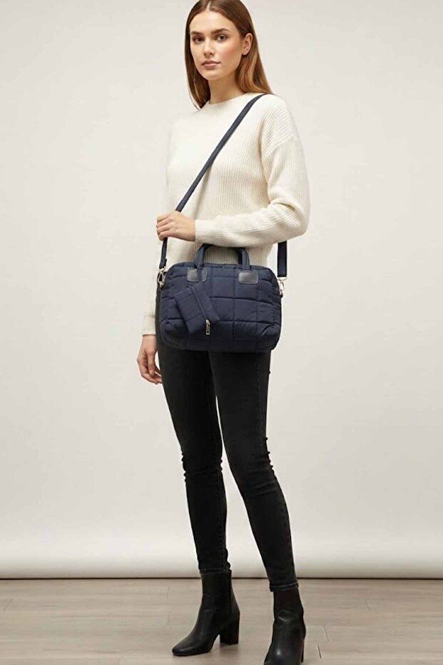 Quilted Women's Shoulder and Hand Bag 32 X25X10