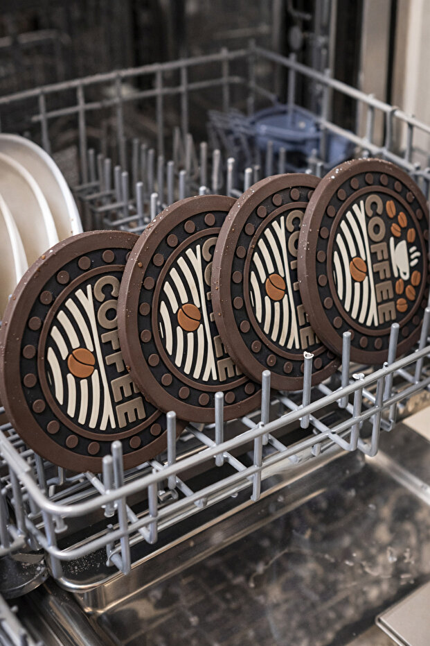 Silicone Coaster with Coffee Theme - 2