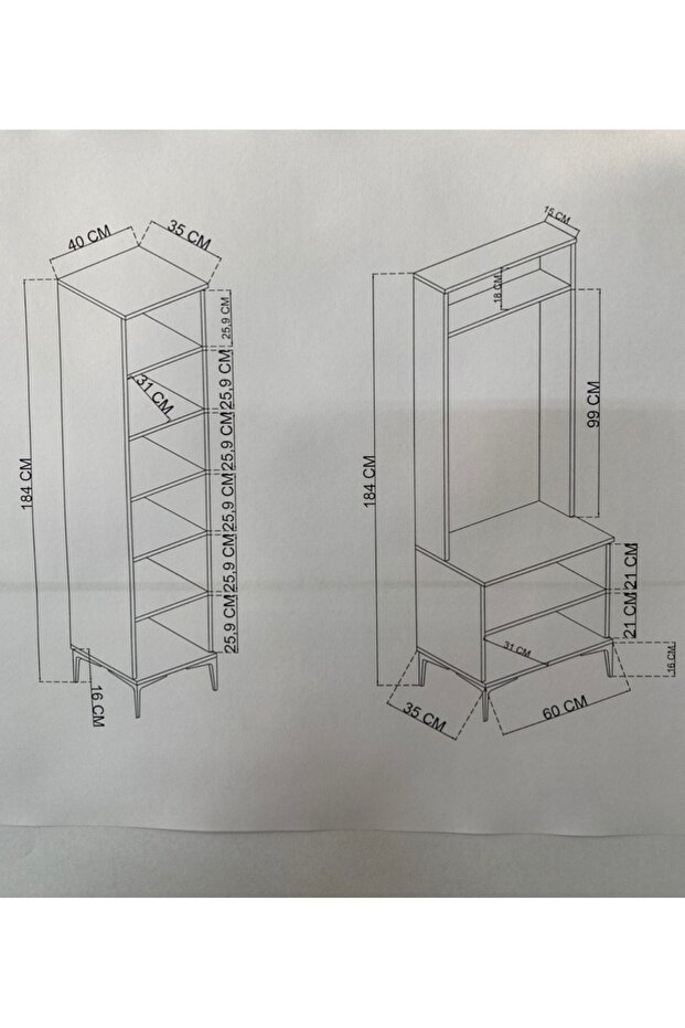 Rapid Portmanto beyaz - 4
