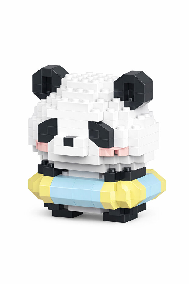 Simitli Panda Model Karakter Figürü 3D Yapı Oyuncakları - 3