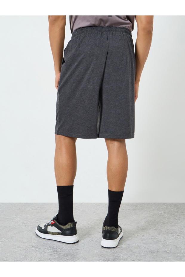 Men Solid Knee Length Shorts - 4