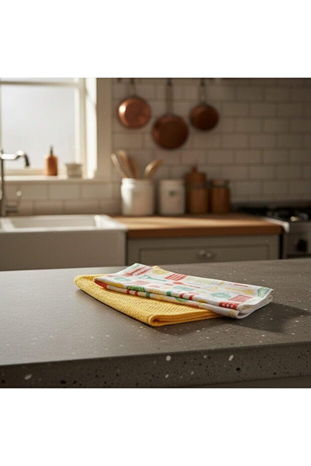 مجموعة مناشف مطبخ فاخرة من الألياف الدقيقة - 4