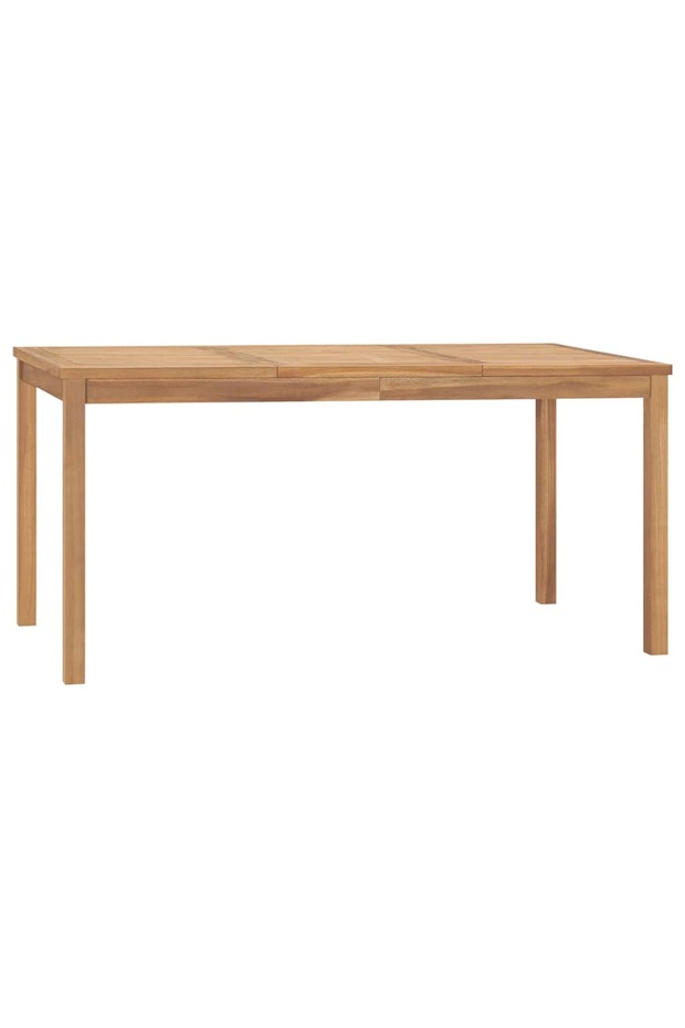 Garden Dining Table 160x80x77 cm Solid Teak Wood