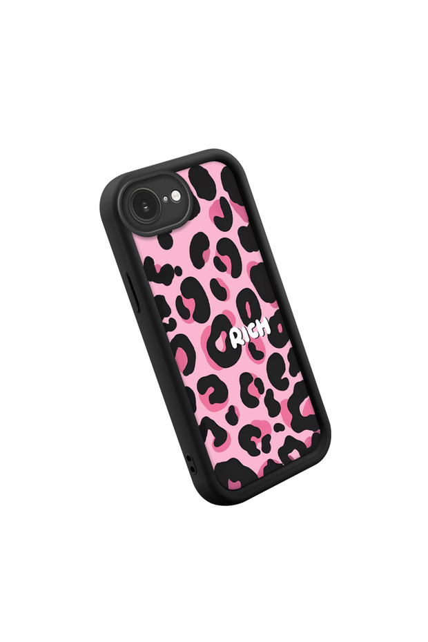 iPhone 16E Compatible Stylish High-Quality Leopard Pattern Cat Phone Case