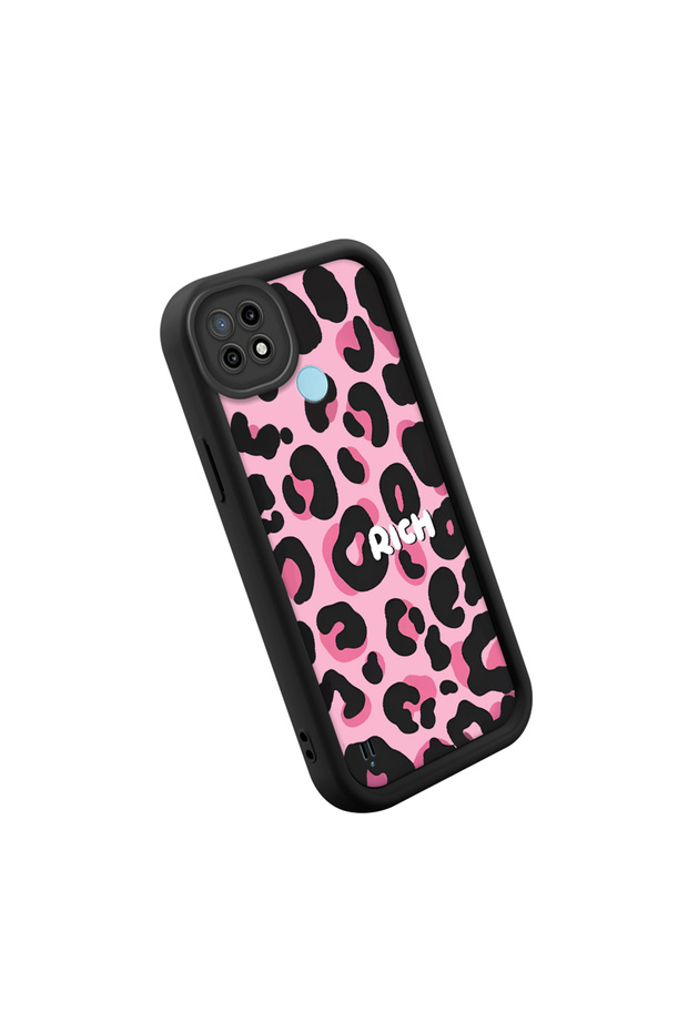 Realme C21 Compatible Stylish High-Quality Leopard Pattern Cat Phone Case