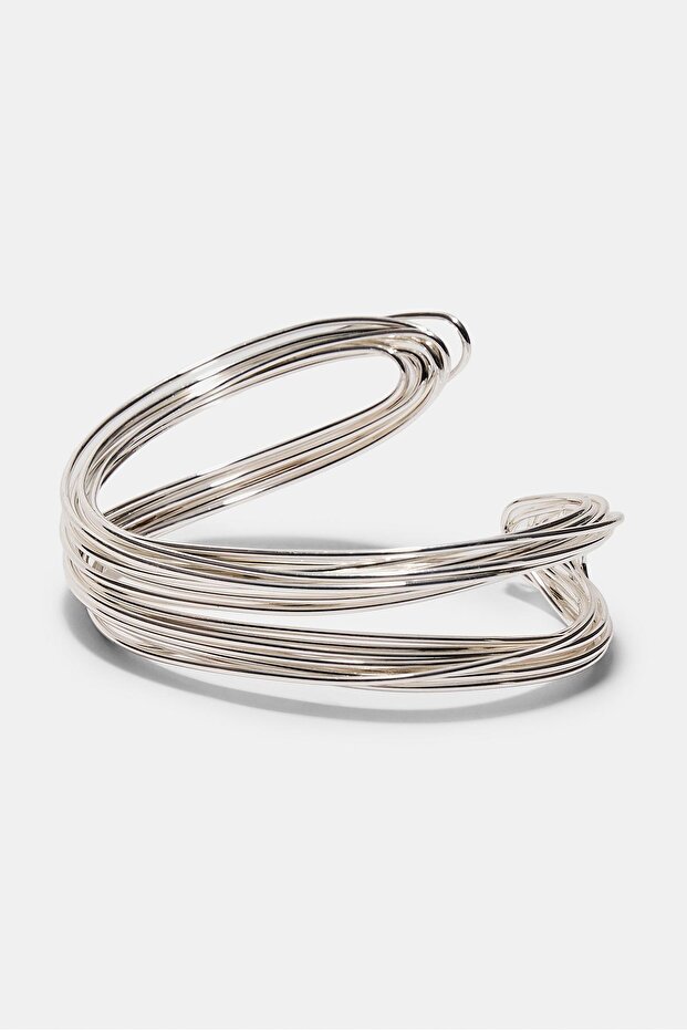 Multi metallic thread rigid bracelet - 4