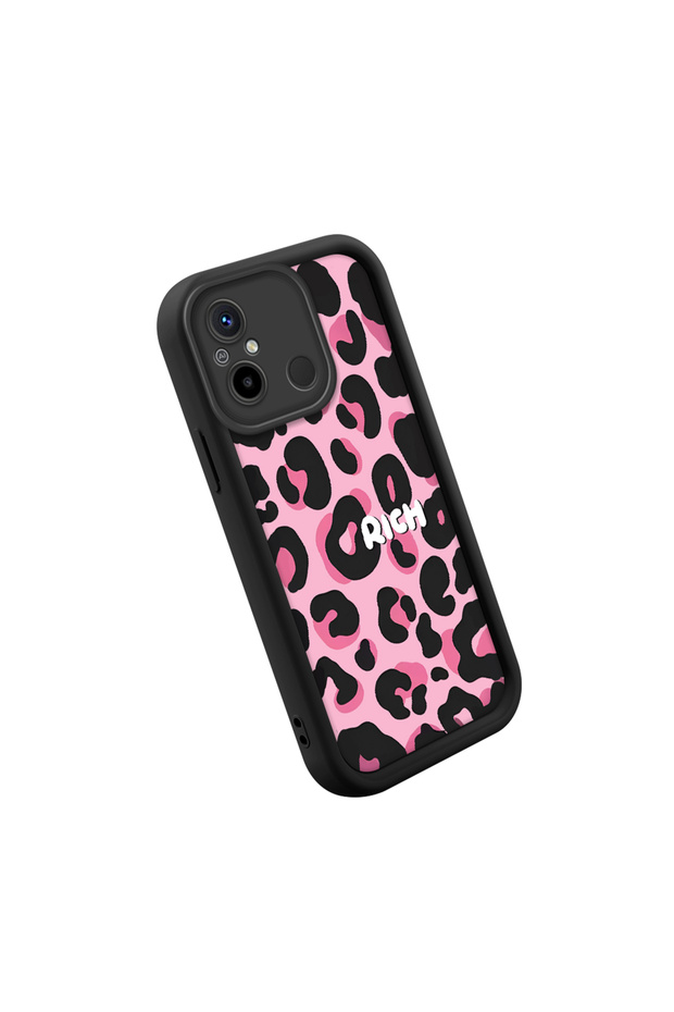 Redmi 12C Compatible Stylish High-Quality Leopard Pattern Cat Phone Case