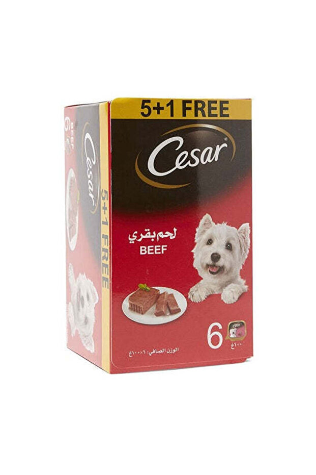 Beef 5+1 FREE Promo Pack Wet Dog Food - 6X100G