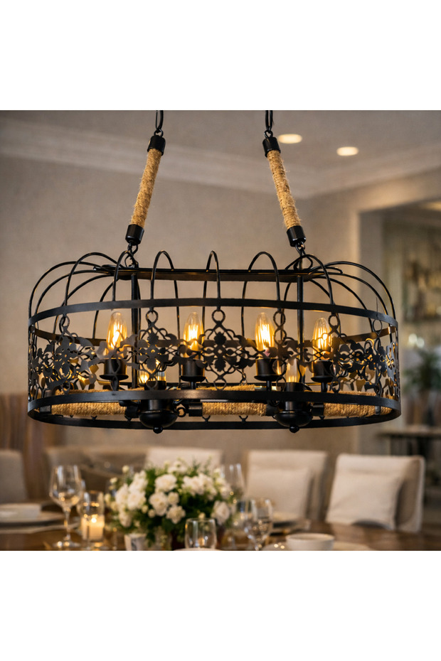 Rustik halatlı avze - 4