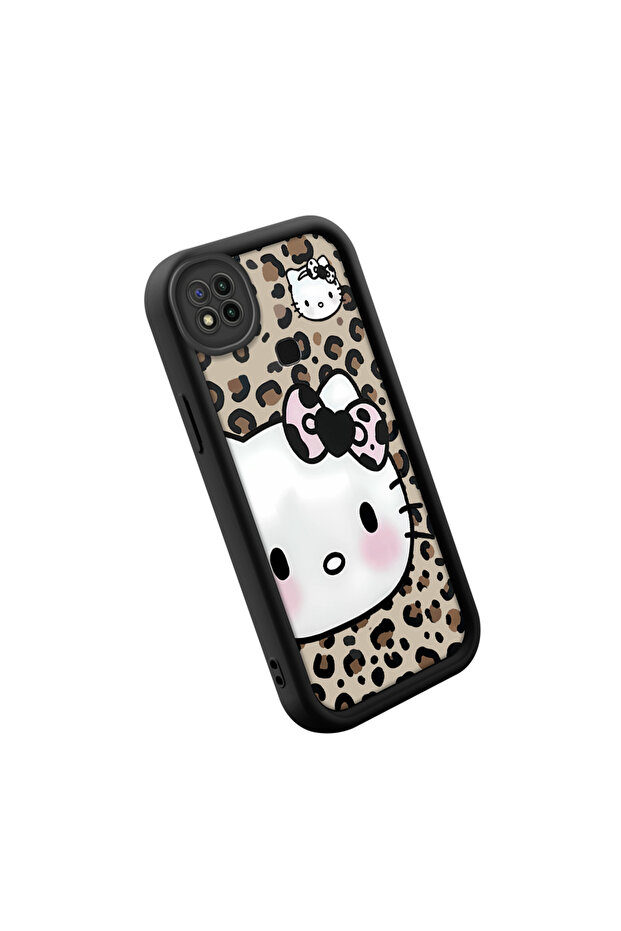 Redmi 9C Compatible Stylish High Quality Leopard Pattern Cat Phone Case