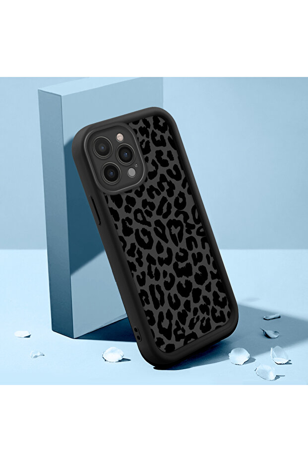 Stylish High-Quality Leopard Pattern Phone Case Compatible with iPhone 16 Pro - 2